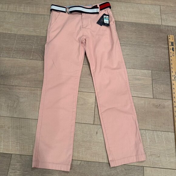 TOMMY HILFIGER BOYS PINK DRESS PANTS STRETCH SIZE 16 NEW - Picture 1 of 9